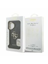 Guess Guess PU 4G Metal Logo Stand Camera Frame Zadnji pokrov za iPhone 16 Black
