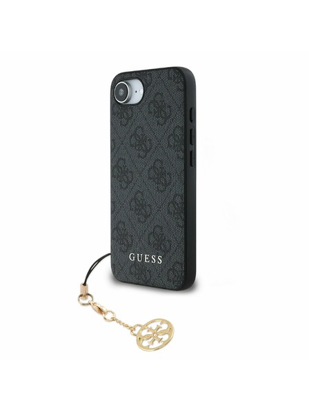 Guess Guess 4G Obesek Zadnji pokrov za iPhone 16e Ton na ton siva