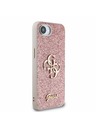 Guess Guess PU Fixed Glitter 4G Metal Logo Zadnji pokrov za iPhone 16e Pink