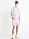 Celio Svetlo vijolična moška majica z batiko Celio Dengame