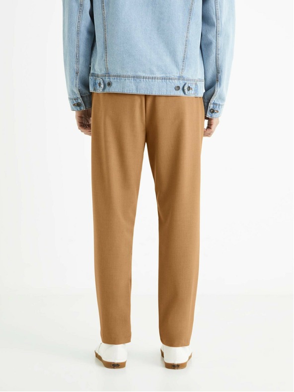 Celio Rjave moške hlače Celio 24H Bocal