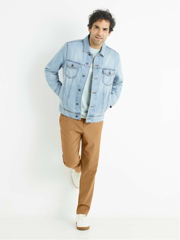 Celio Rjave moške hlače Celio 24H Bocal