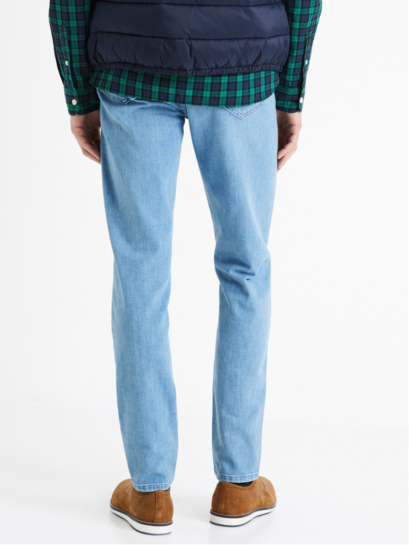 Celio Svetlomodre moške kavbojke tankega kroja Celio C25 Dosoft25