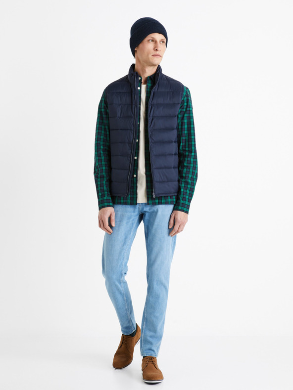 Celio Svetlomodre moške kavbojke tankega kroja Celio C25 Dosoft25