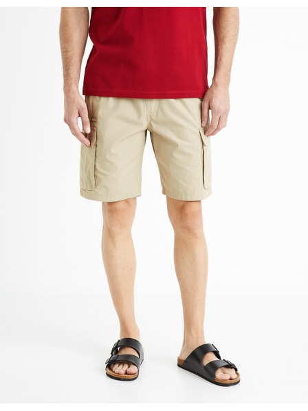 Celio bež moške kratke hlače Celio Fostopbm