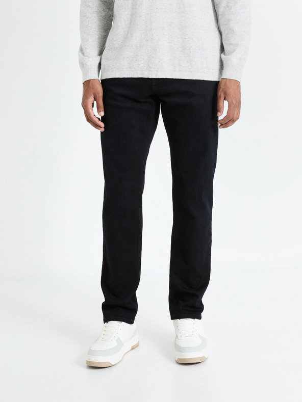 Celio Črne moške kavbojke ravnega kroja Celio Fobody15