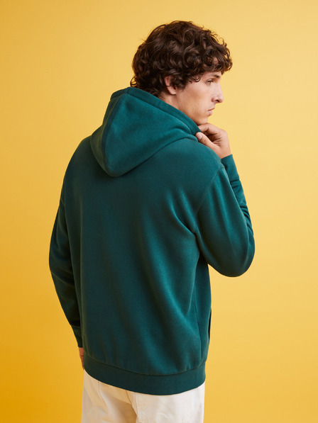Celio Temno zelena moška jopa s kapuco Celio Fecago