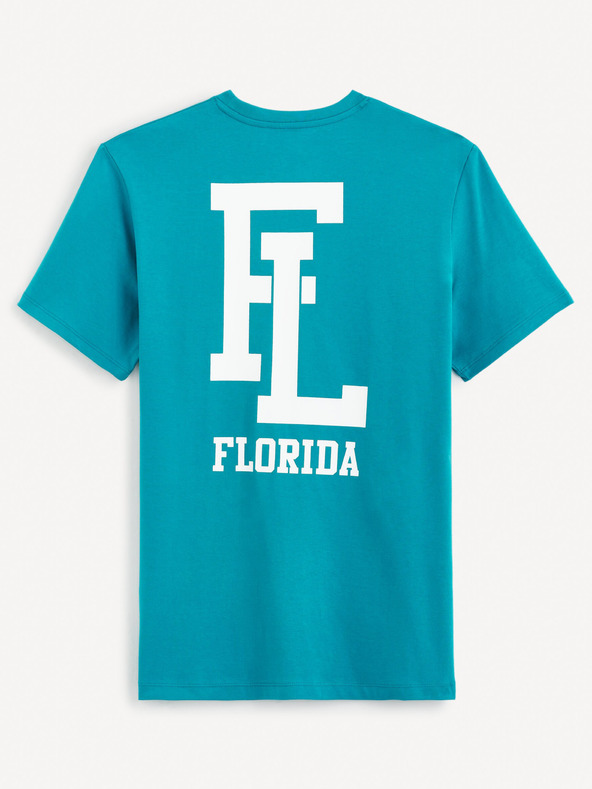 Celio Modra moška majica Celio Gexflov