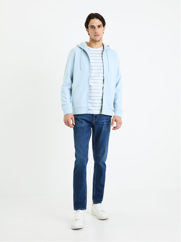 Celio Bela moška osnovna majica Celio Gebaser