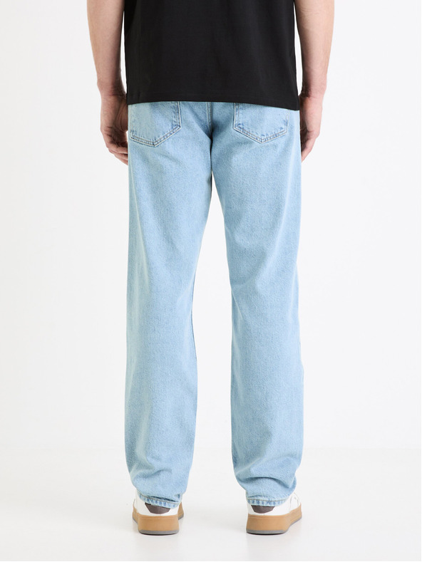 Celio Svetlo modre moške kavbojke Celio C15 straight Fodroit 30