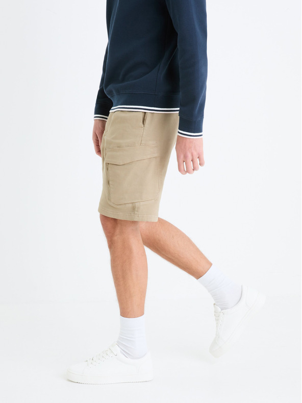 Celio bež moške tovorne hlače Celio Gojogbm