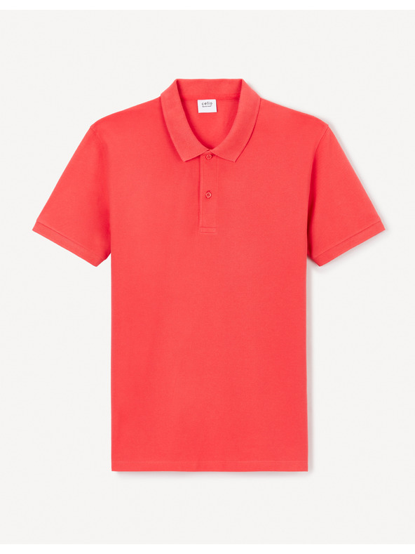 Celio Rdeča moška polo majica Celio Teone
