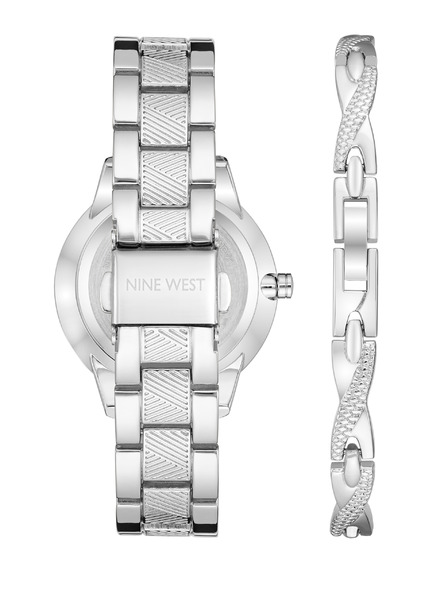 Nine West	 Ženska darilna komplet ura in zapestnica Nine West NW/2761SVST