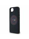 Oracle Red Bull Racing Red Bull PU usnje rdeči obroč MagSafe zadnji ovitek za iPhone 16e mornarsko modra