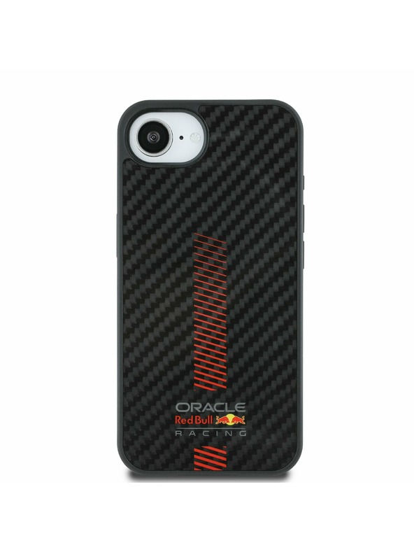 Oracle Red Bull Racing Red Bull karbonski power bar MagSafe zadnji ovitek za iPhone 16e črna