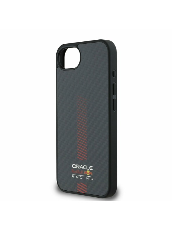 Oracle Red Bull Racing Red Bull karbonski power bar MagSafe zadnji ovitek za iPhone 16e črna
