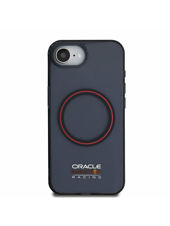Oracle Red Bull Racing Red Bull PC/TPU rdeči obroč MagSafe zadnji ovitek za iPhone 16e mornarsko modra