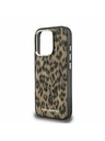 Karl Lagerfeld Karl Lagerfeld IML Leopard MagSafe Zadnji Pokrov za iPhone 16 Pro Rjava