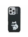 Karl Lagerfeld Karl Lagerfeld IML Aquarelle Choupette Zadnji Pokrov za iPhone 16 Pro Črna