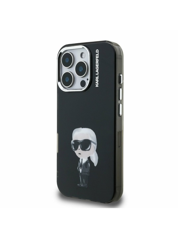 Karl Lagerfeld Karl Lagerfeld IML Aquarelle Karl Zadnji Pokrov za iPhone 16 Pro Max Črna