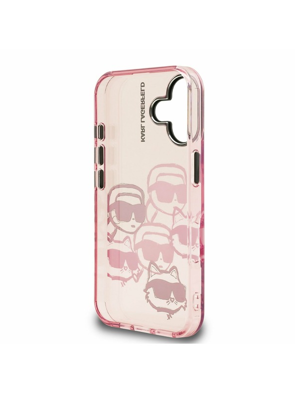 Karl Lagerfeld Karl Lagerfeld IML Multi K&CH Heads Zadnji Pokrov za iPhone 16 Roza