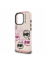 Karl Lagerfeld Karl Lagerfeld IML Multi K&CH Heads Zadnji Pokrov za iPhone 16 Pro Roza