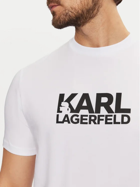 Karl Lagerfeld Moška bela majica 551235 Karl Lagerfeld