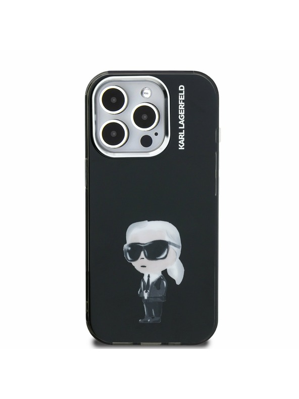 Karl Lagerfeld Karl Lagerfeld IML Aquarelle Karl Zadnji Ovitek za iPhone 15 Pro Black