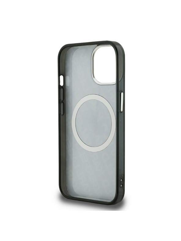Karl Lagerfeld Karl Lagerfeld IML K&CH Heads Repeated Logo MagSafe Zadnji Ovitek za iPhone 15 Black
