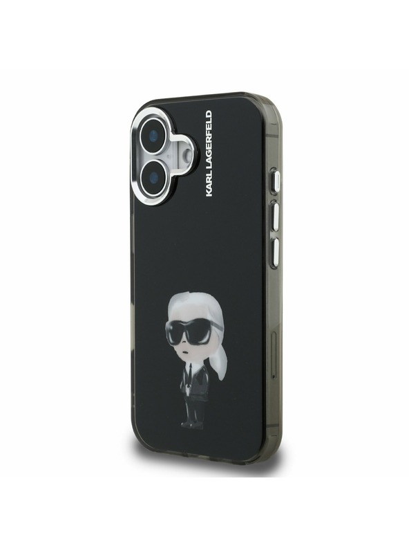 Karl Lagerfeld Karl Lagerfeld IML Aquarelle Karl Zadnji Ovitek za iPhone 16 Black