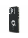 Karl Lagerfeld Karl Lagerfeld IML Aquarelle Karl Zadnji Ovitek za iPhone 16 Black