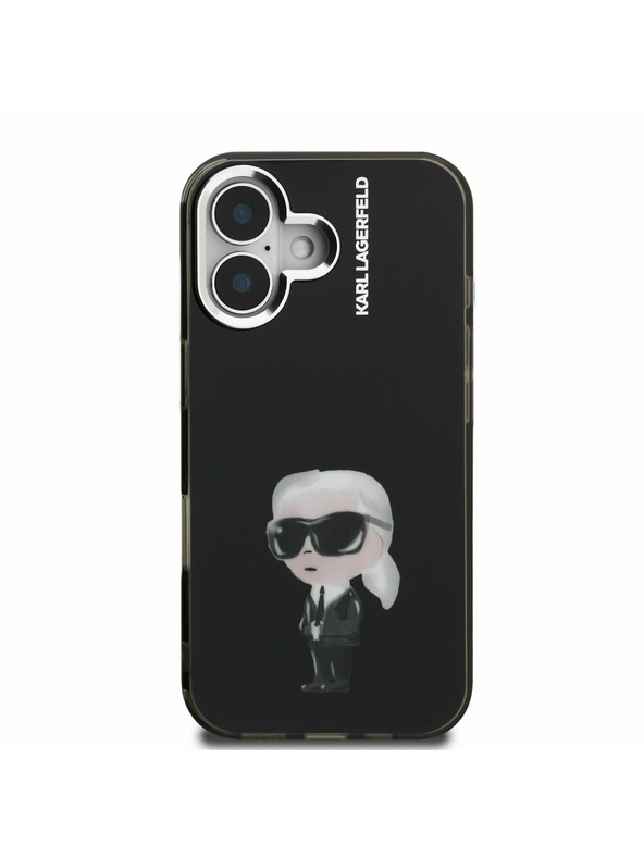 Karl Lagerfeld Karl Lagerfeld IML Aquarelle Karl Zadnji Ovitek za iPhone 16 Black