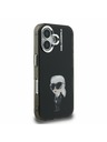 Karl Lagerfeld Karl Lagerfeld IML Aquarelle Karl Zadnji Ovitek za iPhone 16 Black