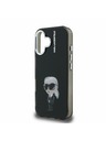 Karl Lagerfeld Karl Lagerfeld IML Aquarelle Karl Zadnji Ovitek za iPhone 16 Black