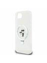 Karl Lagerfeld Karl Lagerfeld Ringstand Karl and Choupette MagSafe Zadnji Ovitek za iPhone 16e White
