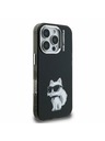 Karl Lagerfeld Karl Lagerfeld IML Aquarelle Choupette Zadnji Ovitek za iPhone 16 Pro Max Black
