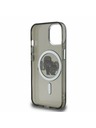 Karl Lagerfeld Karl Lagerfeld IML Glitter Karl and Choupette Sketch MagSafe Zadnji Ovitek za iPhone 15 Black