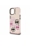 Karl Lagerfeld Karl Lagerfeld IML Multi K&CH Glave Zadnji Pokrov za iPhone 15 Roza