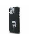 Karl Lagerfeld Karl Lagerfeld IML Akvarel Karl Zadnji Pokrov za iPhone 15 Črn
