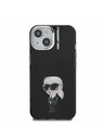 Karl Lagerfeld Karl Lagerfeld IML Akvarel Karl Zadnji Pokrov za iPhone 15 Črn