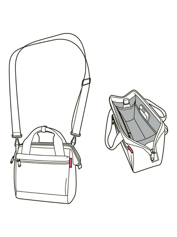 Reisenthel Torbica Reisenthel Allrounder Cross Twist Srebrna