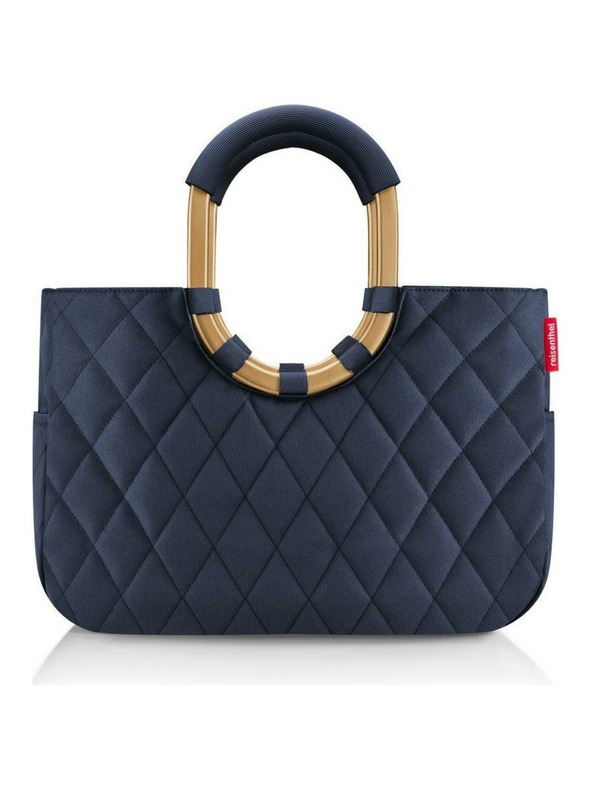 Reisenthel Torbica Reisenthel Loopshopper M Frame Romb Polnočno Zlata