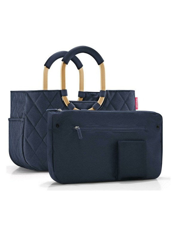 Reisenthel Torbica Reisenthel Loopshopper M Frame Romb Polnočno Zlata