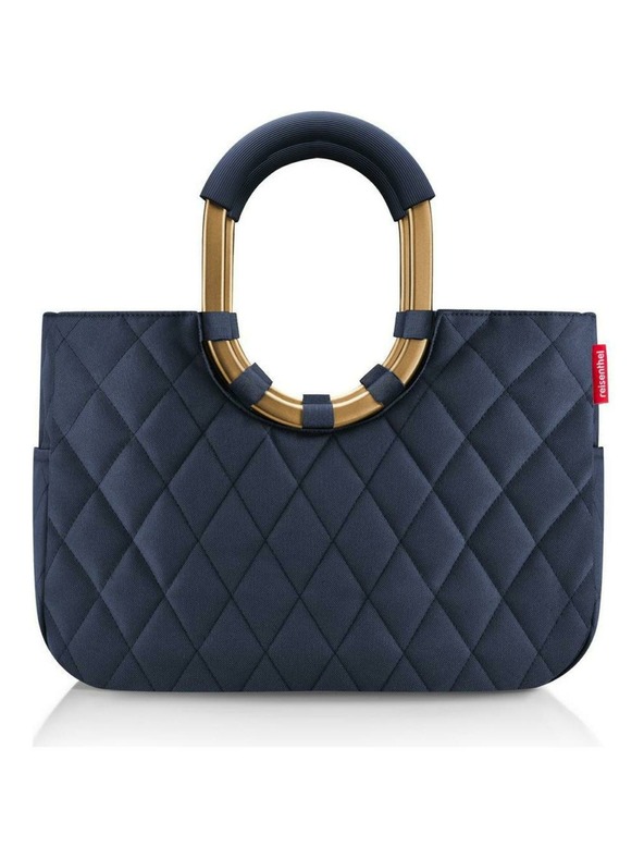 Reisenthel Torbica Reisenthel Loopshopper M Frame Romb Polnočno Zlata