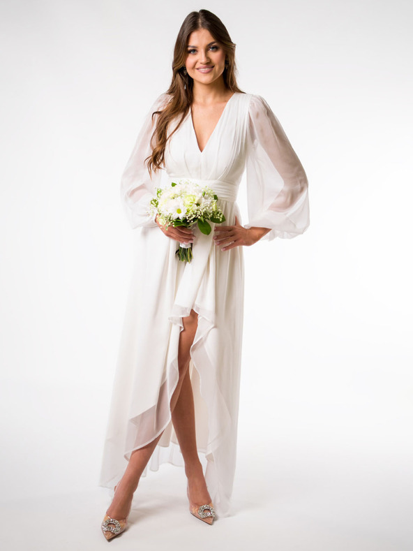 Edoti Bela maxi obleka SELENA