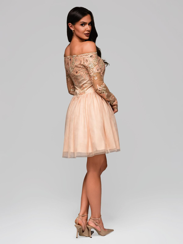 Edoti Mini obleka - breskova