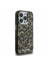 Karl Lagerfeld Karl Lagerfeld IML Leopard MagSafe zadnji pokrov za iPhone 15 Pro Max rjav