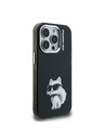 Karl Lagerfeld Karl Lagerfeld IML Aquarelle Choupette zadnji pokrov za iPhone 15 Pro Black