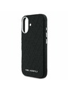 Karl Lagerfeld Karl Lagerfeld Grained PU Repeated Logo MagSafe zadnji pokrov za iPhone 16 Black