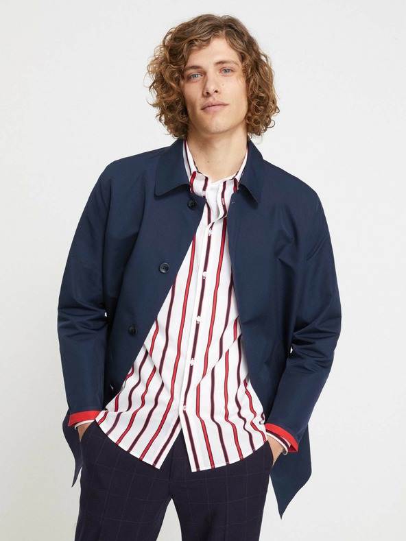 Celio Temno moder moški plašč Celio Nulaser